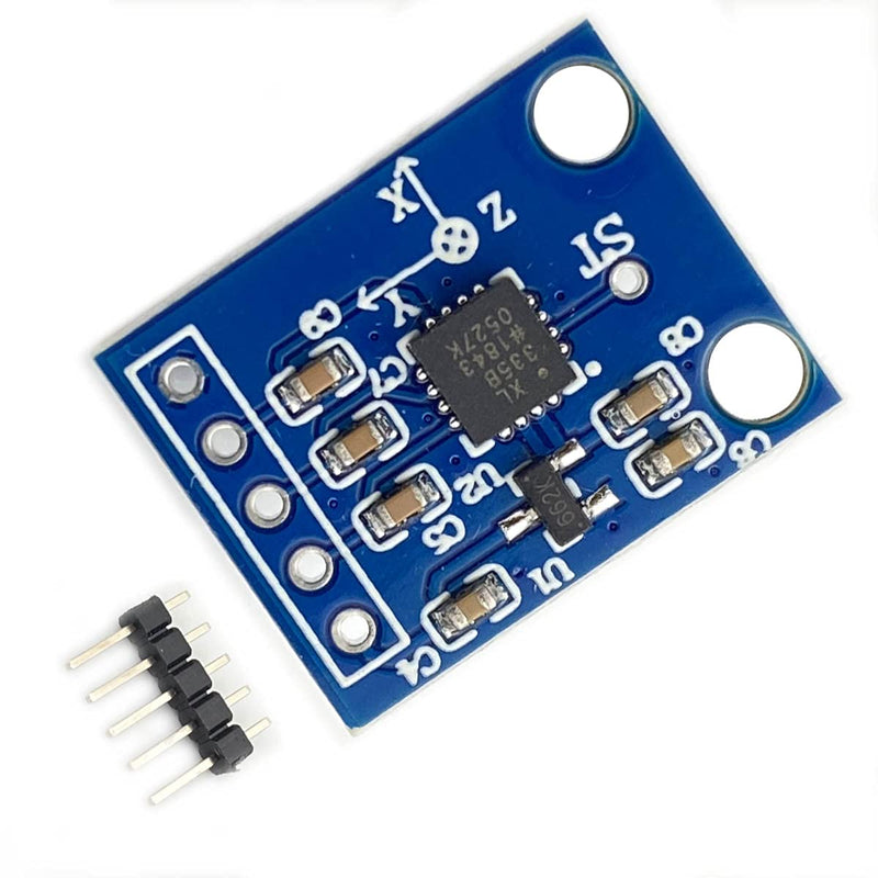 Kiro&Seeu ADXL335 3-Axis Accelerometer Angular Transducer Sensor Module Analog Output Compatible with Ar-duino, (DXL335-MD-1P)