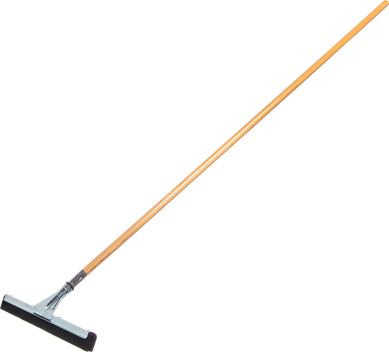 Carlisle 36682400 Flo-Pac Soft Double Foam Rubber Squeegee with Heavy Duty Metal Frame and Threaded Socket, 22" Length, Black 22 inch Heavy Duty Rubber Squeegee