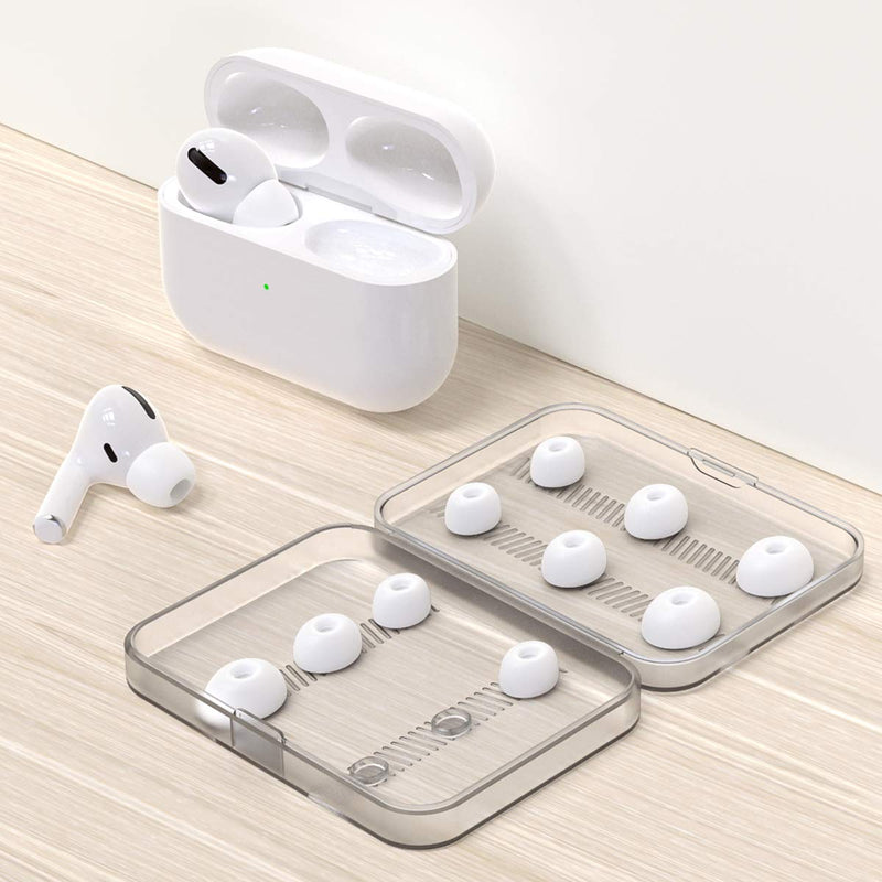 Link Dream 12 Pieces Replacement Ear Tips for AirPods Pro/AirPods Pro 2 Silicon Ear Buds Tips with Portable Storage Box (S/M/L) (6 Pairs)