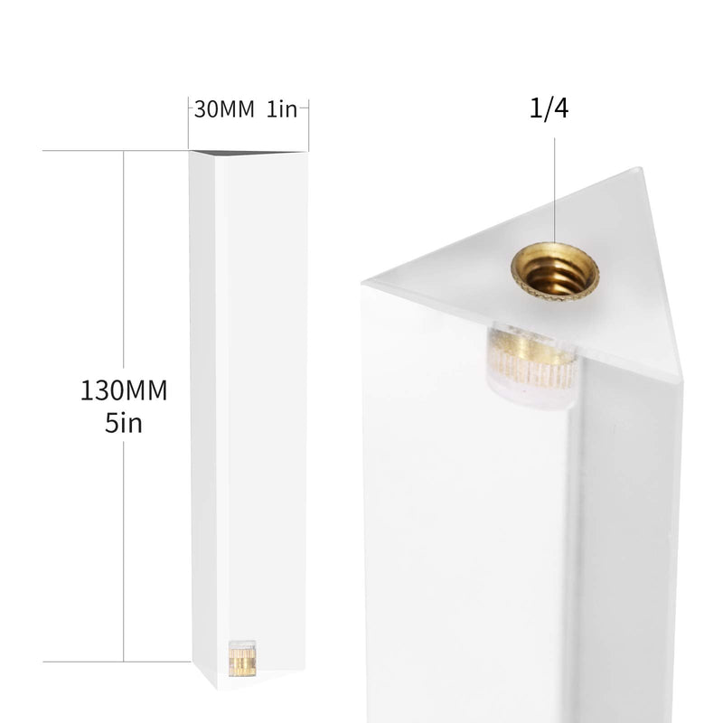 [AUSTRALIA] - Selens Photo Photography Triangular Prism with Female 1/4 Inch, Professional Optical Glass Create Light Rainbow Effect for Camera Lens, for Photographer 