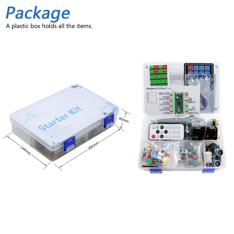 Freenove Ultimate Starter Kit for Raspberry Pi Pico (Included) (Compatible with Arduino IDE), 587-Page Detailed Tutorial, 222 Items, 99 Projects, Python C Java Code Ultimate Kit with Pico