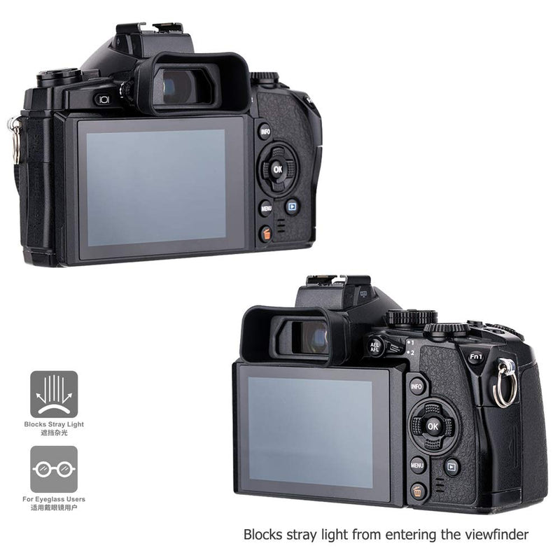 Soft Silicon Camera Viewfinder Eyecup Eyepiece Eyeshade for Olympus OM-D E-M1 Mark III & E-M1 Mark II & E-M1 Mirrorless Camera, Replaces Olympus EP-13 EP-12 Eye Cup for Olympus E-M1 & E-M1 Mark III II