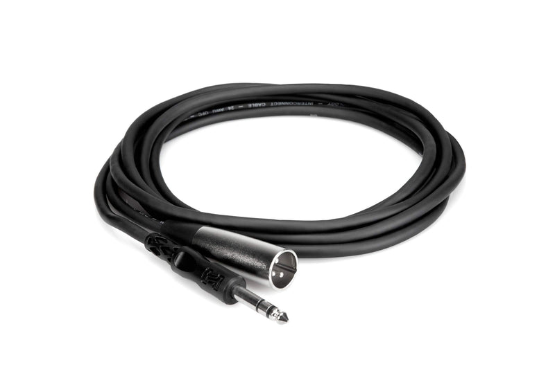 Hosa STX-102M 1/4" TRS to XLR3M Balanced Interconnect Cable, 2 Feet