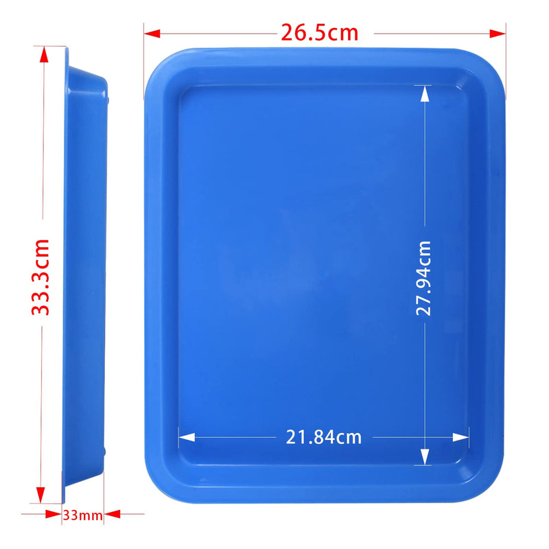 Set of 3 Darkroom Print Film Photo Paper Developing Trays for Cyanotype Developing Fixing 8x10