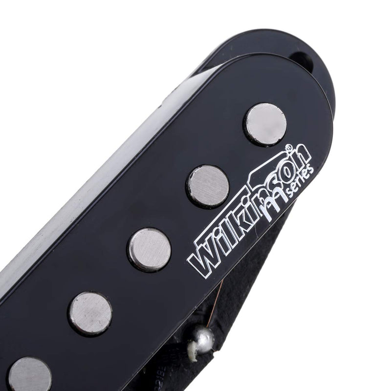 Wilkinson M Series High Output Alnico 5 Strat Single Coil Bridge Pickup for Stratocaster Electric Guitar, Black