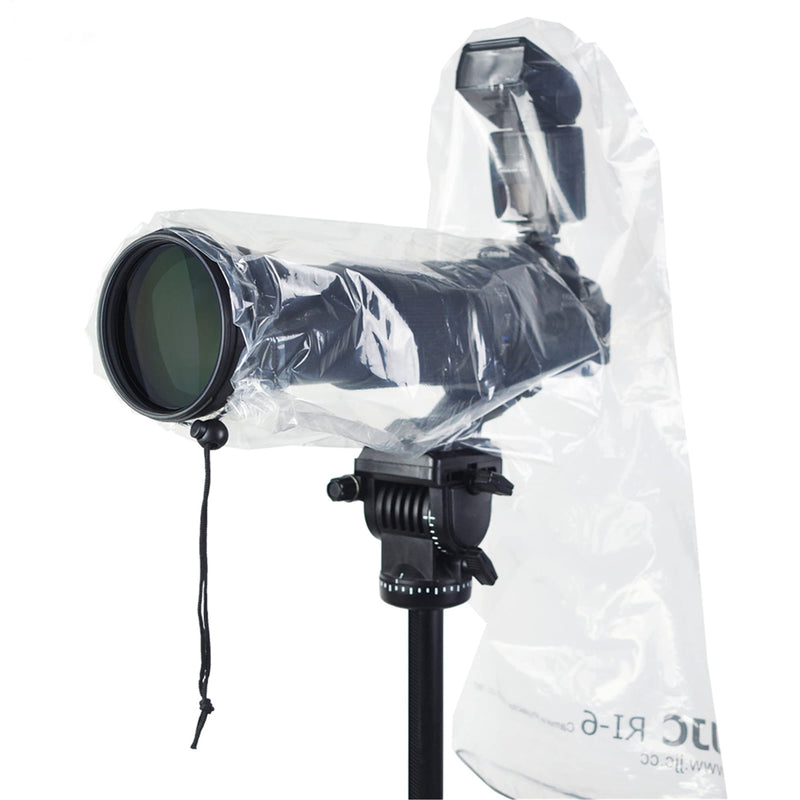 1+1 Camera Lens Rain Cover Raincoat Without/With Flash for Canon EOS 4000D 90D 80D 77D 70D 5D 6D 7D Rebel T8i T7i T7 T6i T6 T5i Nikon D500 D610 D750 D800 D7500 D7200 D5600 D3500 D3400 Sony A7R A7S A7C