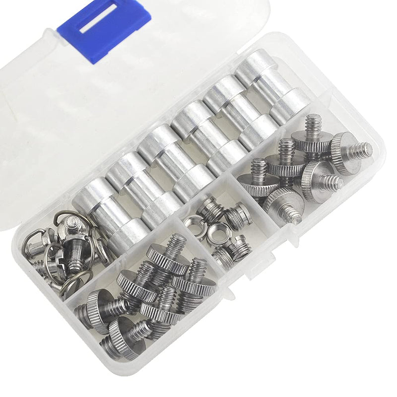 XINMEIWEN 30Pack Camera Screw Set 1/4 Inch and 3/8 Inch Threaded Screws Adapter Hot Shoe Adapter Mount Set for Camera/Tripod/Mono-pod/Light Stand Adapter-30P