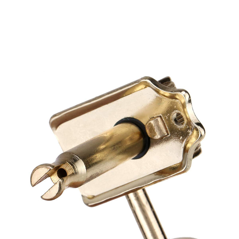 Musiclily Pro Vintage Guitar Tuners Split Shaft 6 in Line Machine Heads Tuning Pegs Keys Set for Squier Classic Vibe Fender Strat/Tele Style, Gold