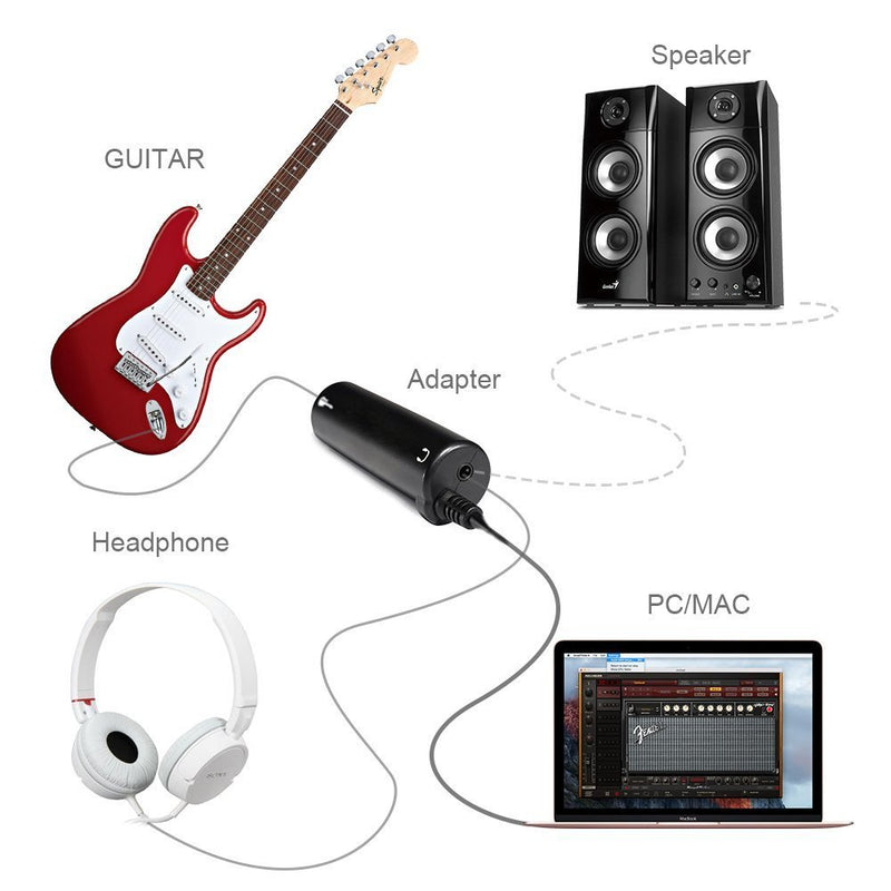 Guitar Effects Interface Adapter Converter Link Compatible for iPhone,iPod Touch