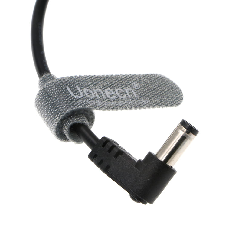 Uonecn Weipu 2 Pin Female to Right Angle DC Power Cable for Blackmagic Pocket Cinema Camera 4K Gold Mount V Mount Battery Cord 24''