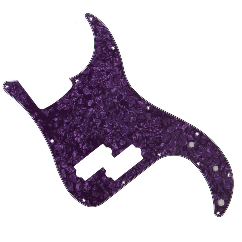 BQLZR Purple Pearl PVC 3 Ply Bass Pickguard Scratch Plate for PB Electric Bass Guitar 13 Screw Holes