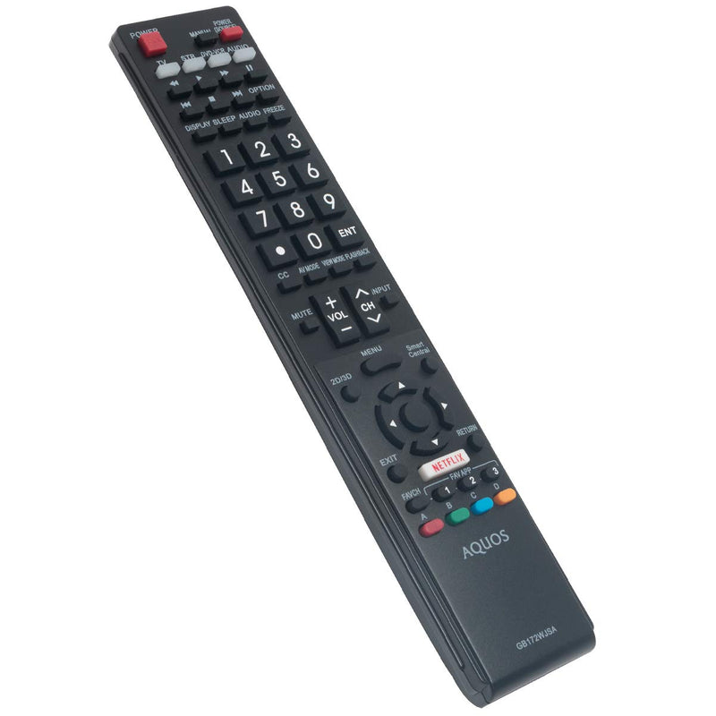 GB172WJSA Replace Remote Applicable for Sharp Aquos TV LC-70LE660U LC-80LE661U LC-70C6600U LC-70EQ30U LC-70LE661U LC-60EQ30U LC-60LE661U LC-60LE660U LC-60C6600U LC70LE660U LC80LE661U LC70C6600U