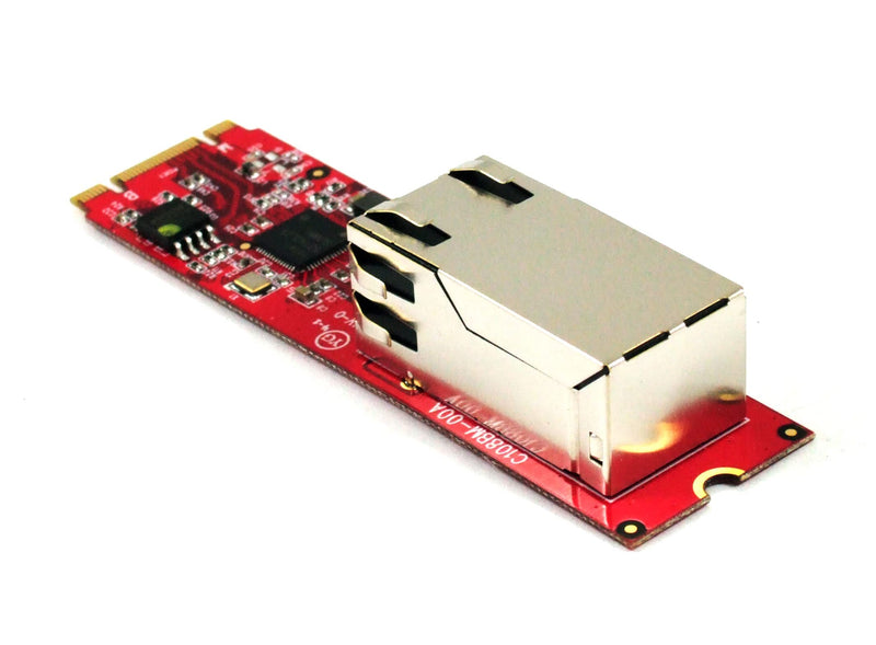 Ableconn M2NW108BM 2.5 GbE Base-T M.2 B-M Key Ethernet Module (Right Angle RJ-45) - Intel I225 Ethernet Controller - M.2 Ethernet Adapter - M.2 Network Adapter
