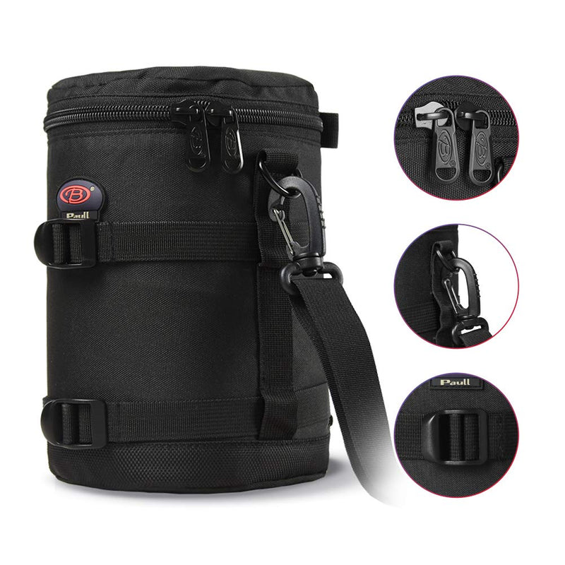 Camera Lens Case DSLR Camera Lens Bag Fits for Canon Nikon Pentax Sony Olympus Panasonic and Other Camera Lens BL-0006