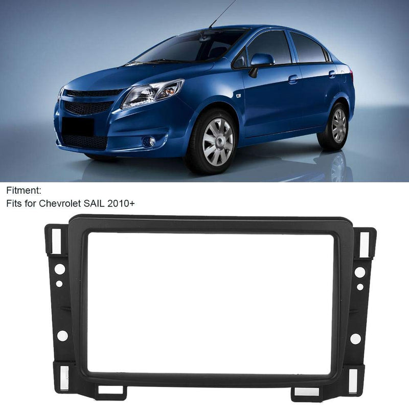 Double DIN Installation Car Stereo Radio Mounting Frame Dash Kit 7in DVD Navigation Fascia CD Player Panel Cover Fits for Chevrolet SAIL 2010+