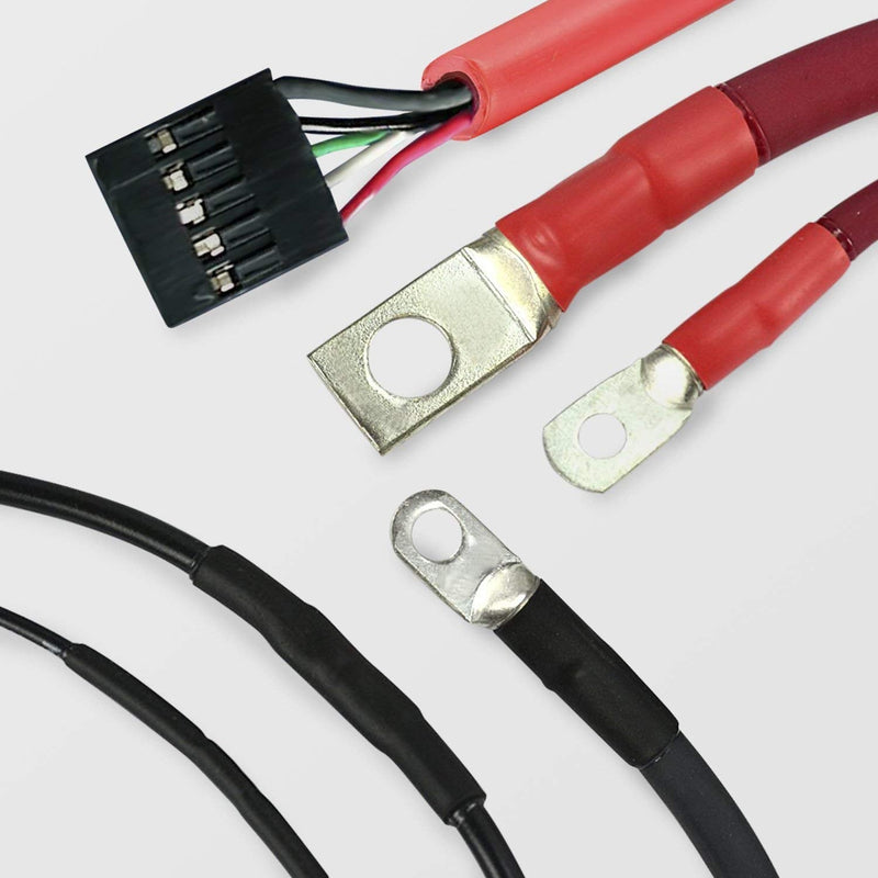 Young4us 2 Pack 3/4'' Heat Shrink Tube 3:1 Adhesive-Lined Heat Shrinkable Tubing Black&RED 4Ft 3/4''(19.1mm,4Ft)