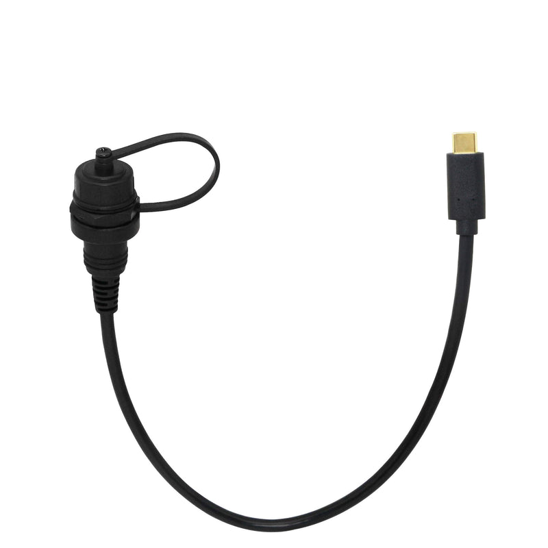 [AUSTRALIA] - CERRXIAN Gold Plated USB Type C 3.1 Mount Extension Dash Flush Cable for Car, Boat, Motorcycle, Truck Dashboard (USB-C 3.1) (1m) 1m 