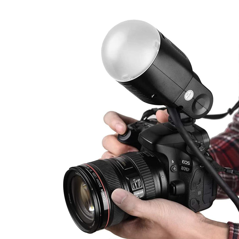 Godox AK-R11 Dome Diffuser, Compatible for Godox V1 Flash Series Such As V1-S / V1C / V1-N / V1-F, Use with Godox H200R Round Flash Head Compatible for AD200 AD200Pro