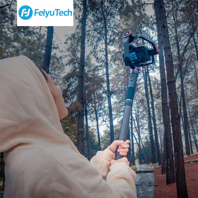 FeiyuTech Carbon Fiber Lightweight Extension Pole 11 inch with 1/4" Screw for a2000/a1000/AK2000/G6 Plus Gimbal Stabilizer and DSLR Cameras