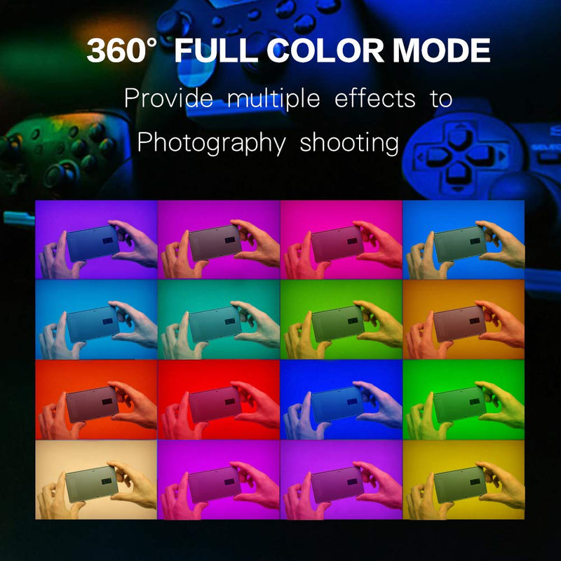 Mcoplus LEMT-800 LED Panel Light 360 Full Color RGB Video Light