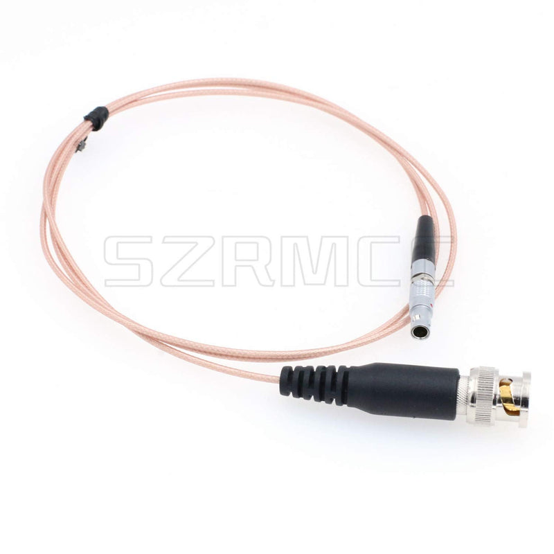 SZRMCC BNC Male to 00B 4 Pin Male SYNC Time Code Input Cable for Red Epic Scarlet DSMC2 Camera (Thin Flexible Cable) Thin flexible Cable