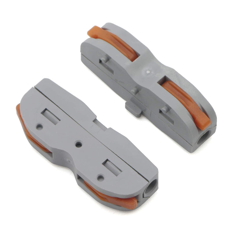 Kesell 60Pcs Wire Connector Lever Nut Compact LED Connector, DIY Splicing into 2/3/4/6 Way Butt Terminal Block Connectors SPL-1 Soft and Hard Wire Universal.