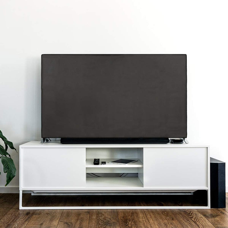 kwmobile Dust Cover for 40" TV - Fabric Case TV Protector for Flat Screen TVs - Dark Grey