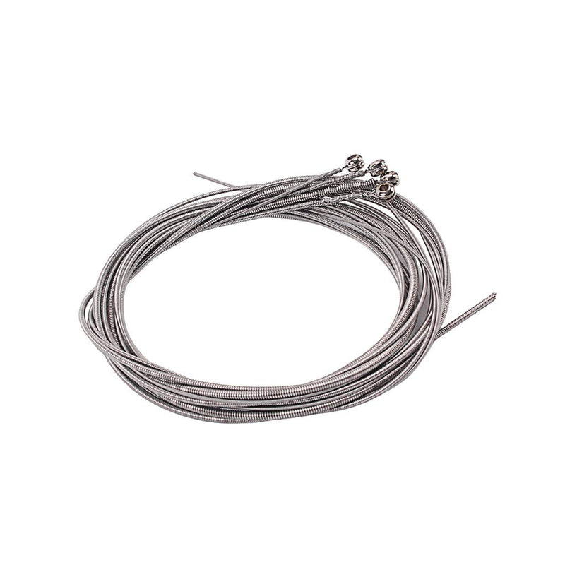 Alnicov 4 PCS Stainless Steel Bass Strings Bass Guitar Parts Guitar String Silver Plated Gauge Bass Guitar Music Accessories