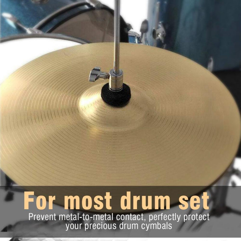 Alomejor Drumset Kit Accessories Cymbal Stand Felts Clutch Felts Hi Hat Cup Felts Cymbal Wing Nuts Cymbal Sleeves and Metal Gaskets Replacement