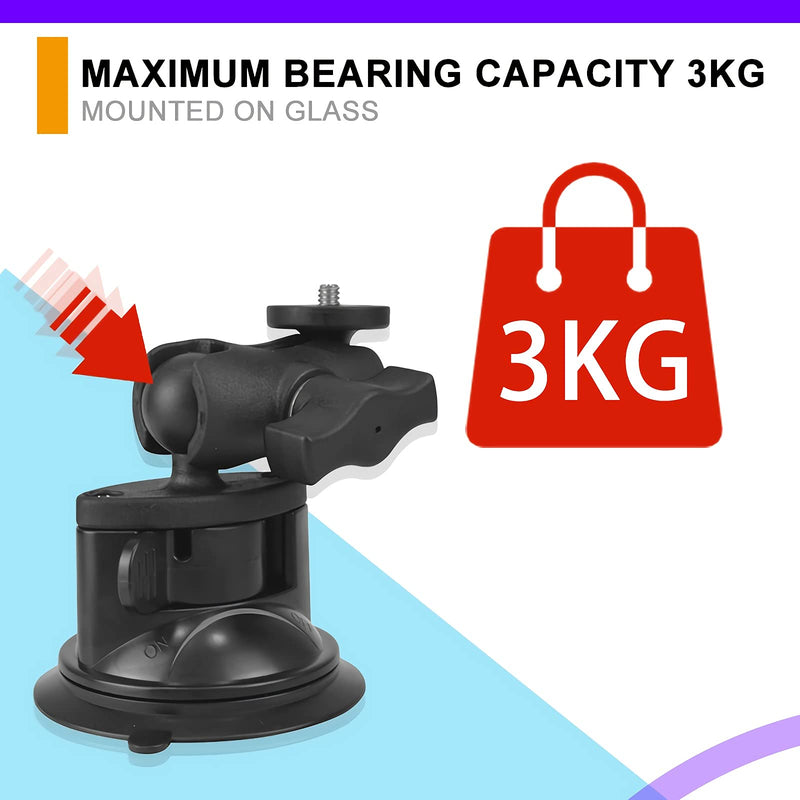 [AUSTRALIA] - Car Windshield Suction Cup Mount for Insta360 ONE X2, ONE X, ONE R, GO 2, GoPro Hero Max Fusin 10 9 Accessories and DJI OSMO Action Camera Dash Cam Holder 