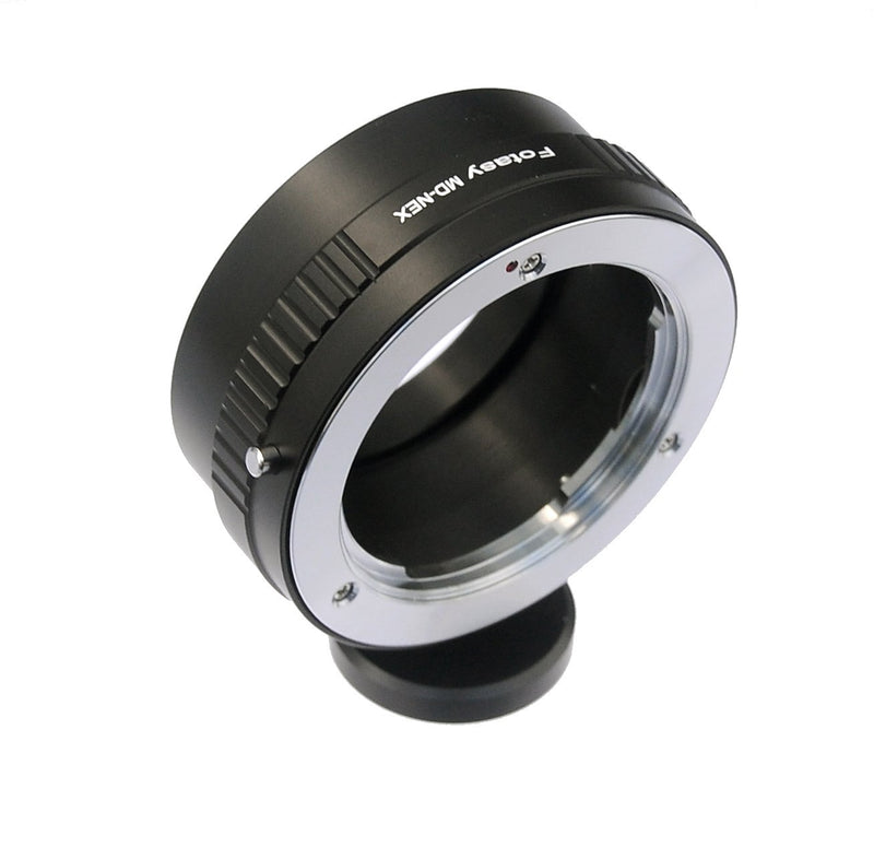 Fotasy Minolta MD Lens to Sony E-Mount Adapter, MD to E-Mount, MD Adapter to E Mount, W/ Tripod Mount, fits Sony NEX-5T NEX-6 NEX-7 a3000 a3500 a5000 a5100 a6000 a6100 a6300 a6400 a6400 a6500 a6600 MD Lens - E-Mount Tripod