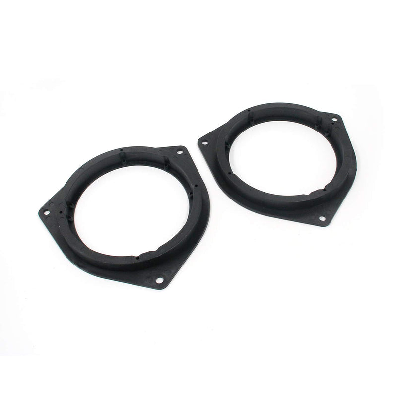 Karcy Speaker Adapter 6.5 in Plastic Black Speaker Mount Adapter Plate Plastic Black for Car Set of 2