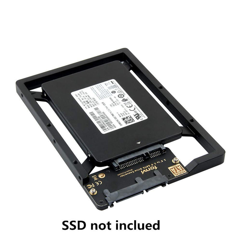 2.5" to 3.5" Drive Converter Internal Solid State SSD Card Hard Drive Bracket Adapter SATA SSD Enclosure Caddy Dock Desktop Mac PC 2.5 to 3.5 Mounting Hardrive for Samsung Crucial SanDisk ect SSD