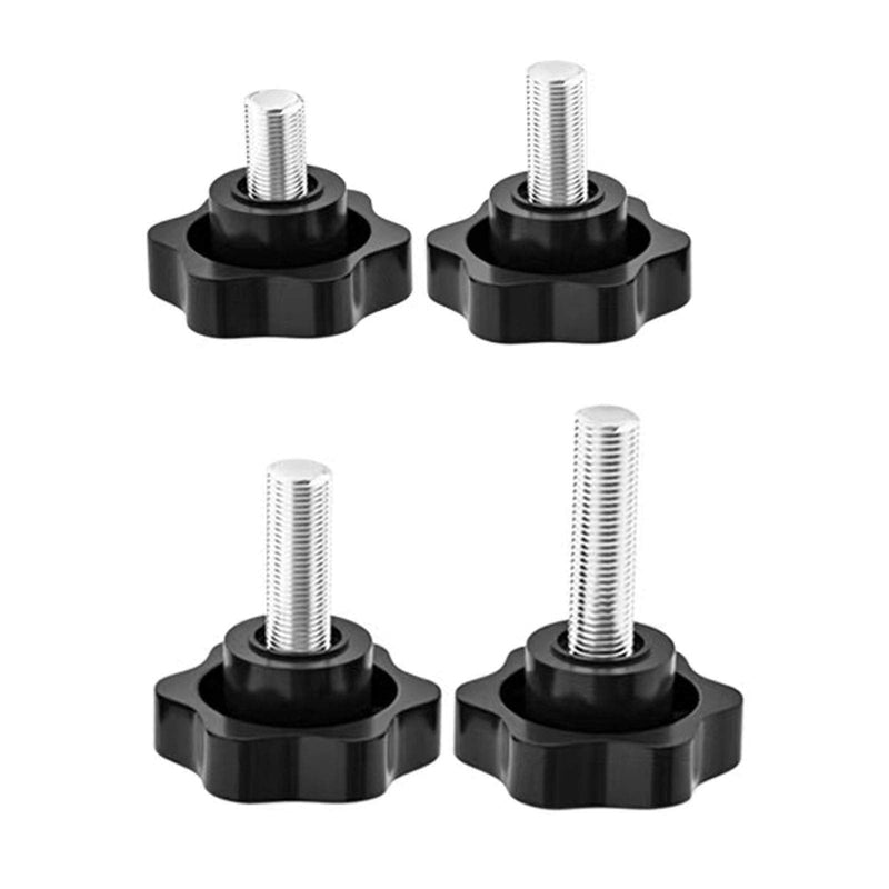 [AUSTRALIA] - 6 Pcs Clamping Screw Knob,Plastic Hex Clamping Hand Knob Gripandles Screw Knobs Quick Removal Handgrips Star Knob Male Thread（M10-1.5x30mm） M10-1.5x30mm 