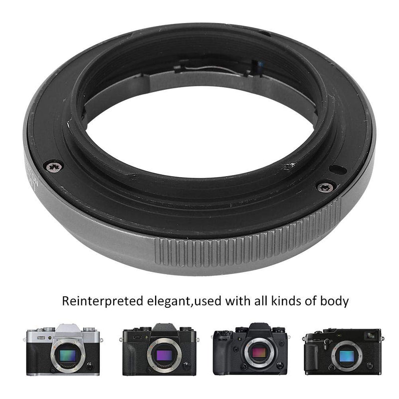 Qiilu Lens Adapter Lens Adapter Ring M-FX Aluminium Magnesium Alloy Adapter Ring Camera Lens Adapter Lens Converter Adapter Ring for Leica M Mount Lens to for FX Mount Camera Body