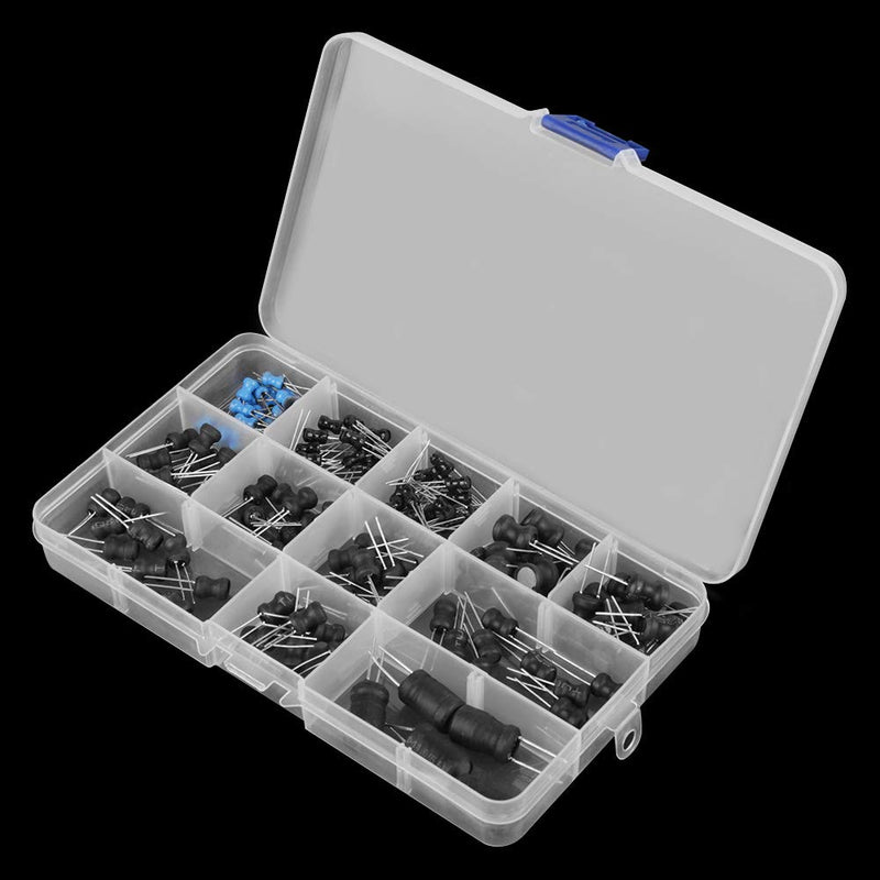 Yosoo Health Gear Choke Inductors 145Pcs 10uH-10mH 12 Values Coil Choke Inductors 10uh 100uh 220uh 10uh 1uh 4.7uh 15uh 1mh 33uh 150uh 1000uh 10mh