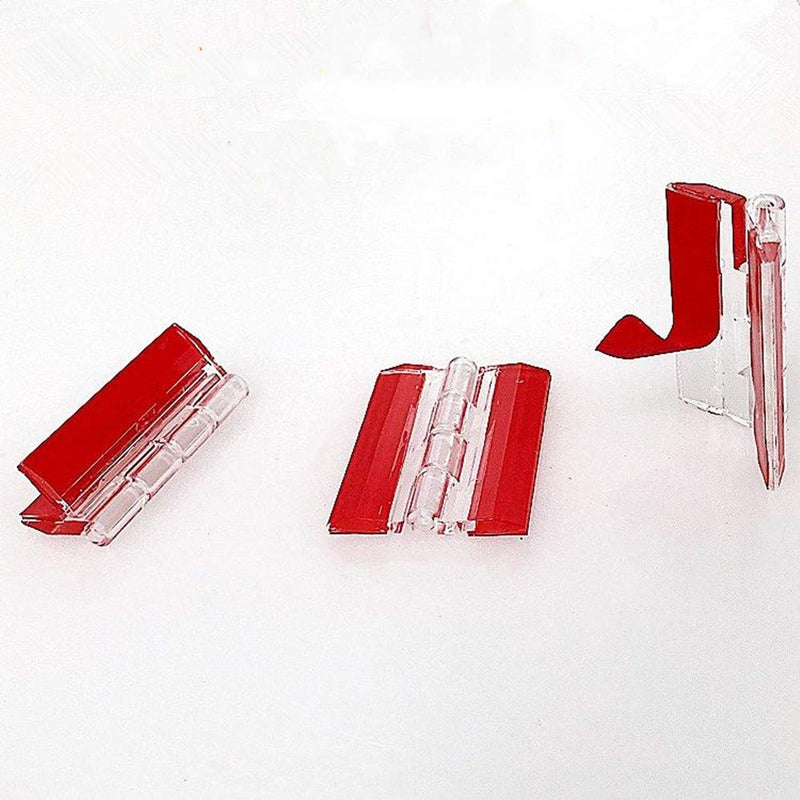 3-Pack Transparent Plastic Acrylic 45mm Continuous Piano Hinge?Self-Adhesive?, Suitable for DIY Transparent Box, Display Stand etc.