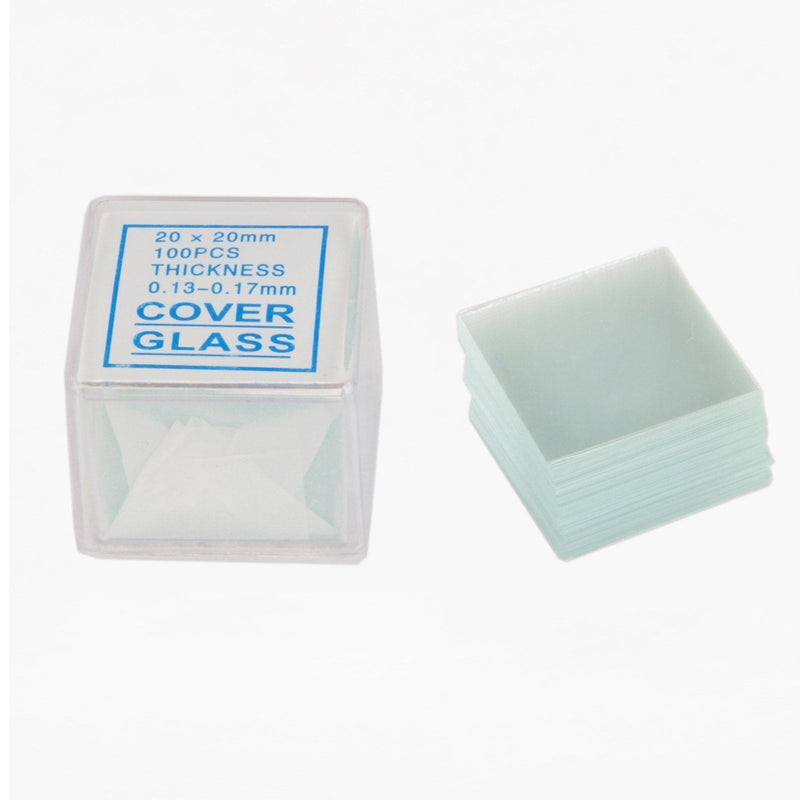 [AUSTRALIA] - OMAX XA960506 100 Piece Blank Glass Frosted Slides and 100 Piece Cover Slips 