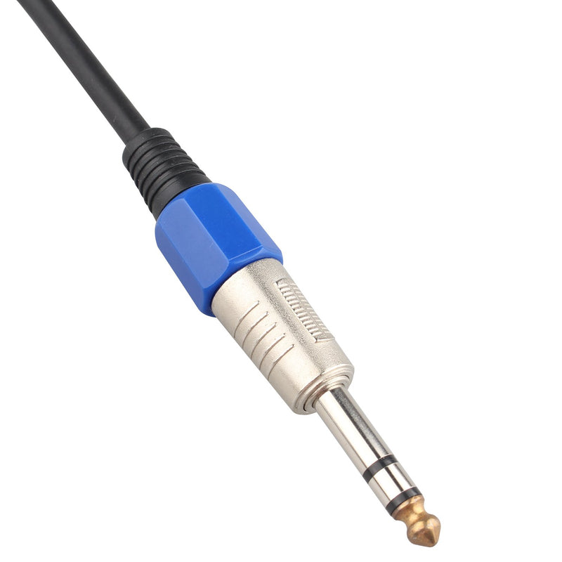 Futheda Female XLR to 6.35mm Stereo TRS Jack Lead/Balanced Signal/Audio Patch Microphone Cable 0.5m Black
