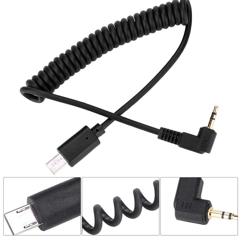 RM-VPR1 3.5mm/2.5mm S2 Shutter Release Cable Cord for Sony A7III/A9/A99 II/A7 II/A6500 Camera(2.5mm-S2) 2.5mm-S2