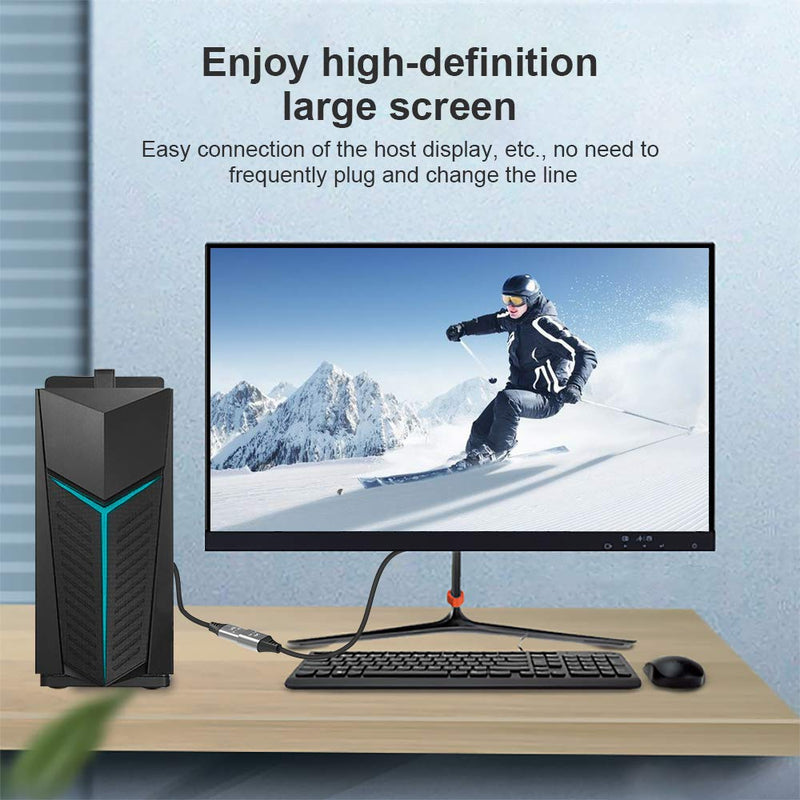 Xiwai DisplayPort 1.4 8K 60hz Extension Cable Male to Female Ultra-HD UHD 4K 144hz DP to DP Cable 7680 * 4320 for Video PC Laptop TV Model: DP-031-1.0M Grey DP