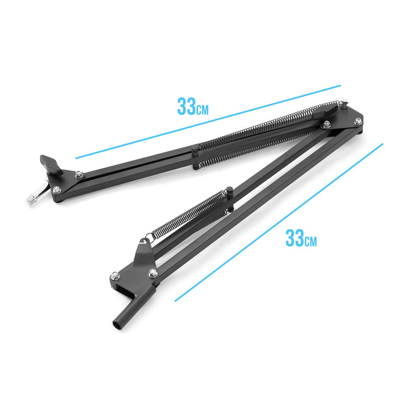 Tiger Adjustable Microphone Scissor Arm Suspension Boom Stand for Radio Broadcasting Studios, YouTube Videos, Voice-Over Studios, Stages and TV