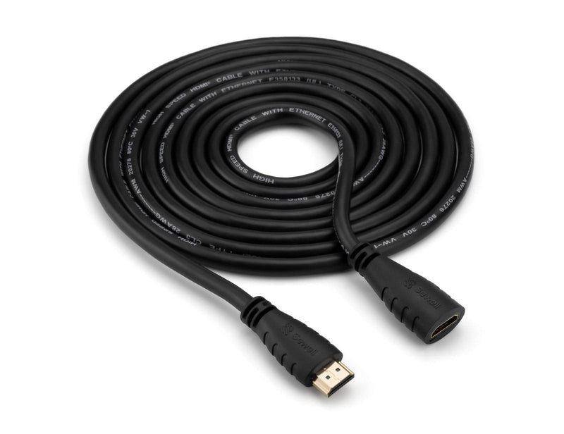 Sewell Direct SW-33500-6 HDMI Extension Cable, High Speed with Ethernet, Male to Female, 6-Feet 6 ft