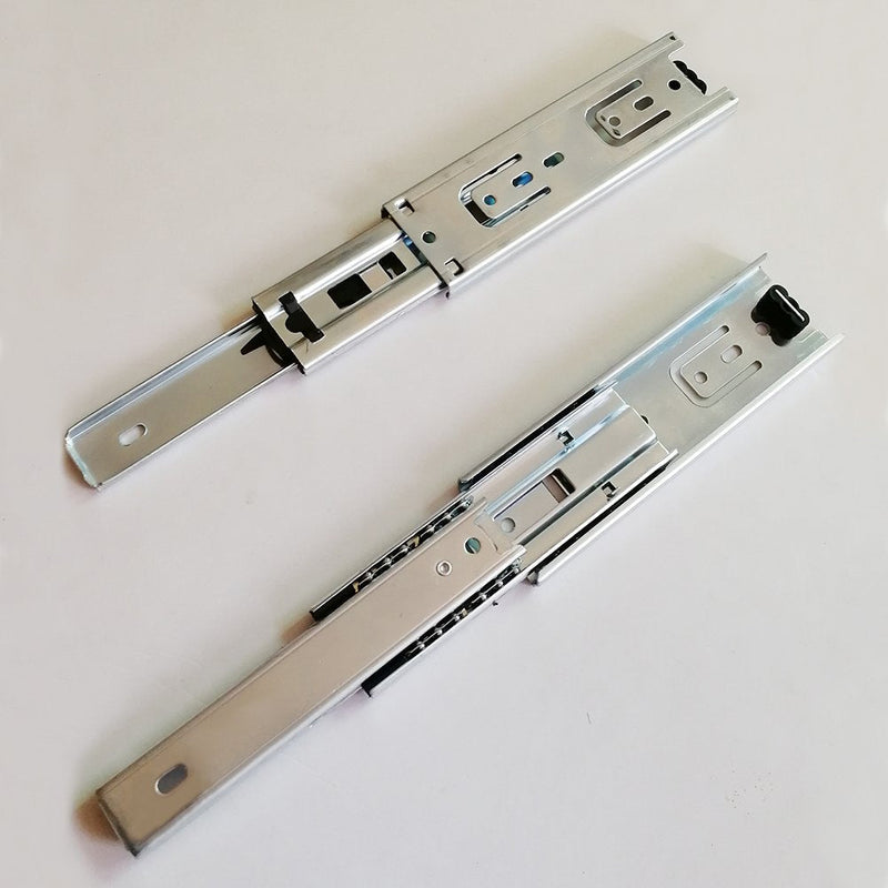 [AUSTRALIA] - Btibpse 6 inch Length Full Extension Drawer Slides Telescopic Ball Bearing Slide Rail for Furniture 1 Pair 