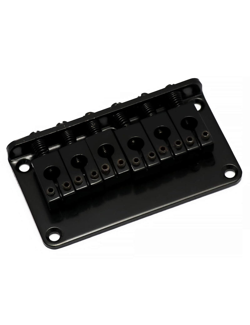 Metallor Guitar Bridge Saddles for Hardtail Strat Tele Electric Guitar Parts Replacement Black.