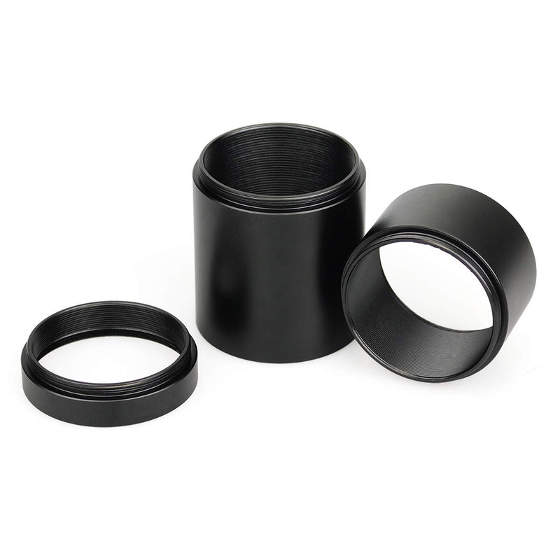 SVBONY T2 Extension Tube Kit for Cameras and Eyepieces Length 8mm 25mm 45mm M42x0.75 on Both Sides
