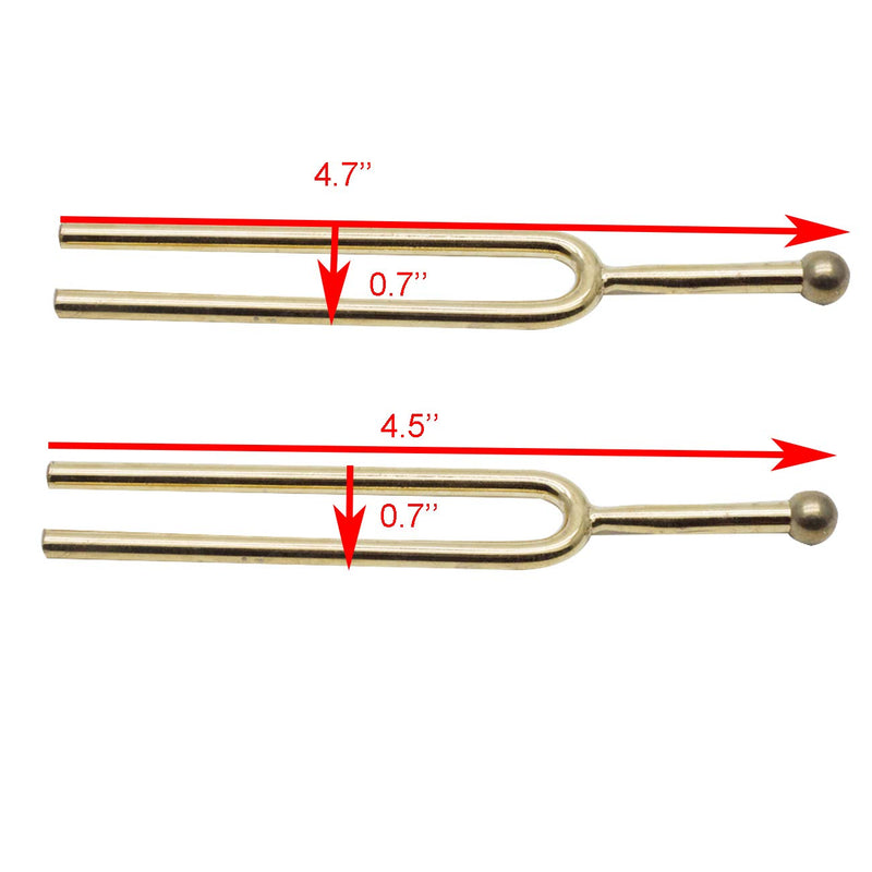 Timiy Tuning Fork, Key of A and C set,Gold V3