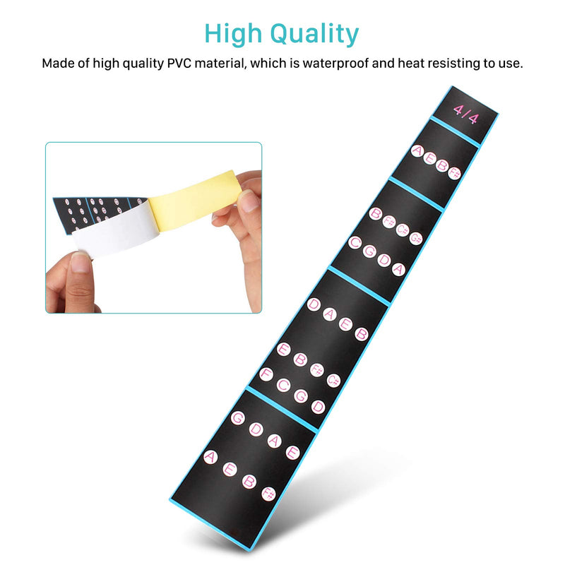 Yosoo Health Gear Violin Fiddle Finger Sticker, Removable 4/4 Violin Finger Fingerboard Fretboard Sticker for Beginners Practice