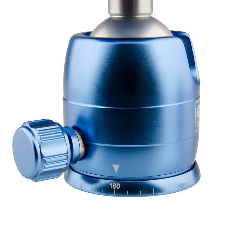 Sirui B-00 Aluminum Mini Ball Head with TY-C10 Plate, 11 lb Capacity, Blue