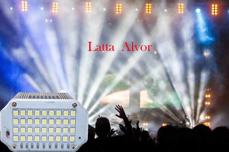 [AUSTRALIA] - Strobe Lights, Latta Alvor Stage Light 36 LED Mini Disco LIghts Flash Strobe Lighting with Sound Activated and Speed Control for Party Wedding DJ Disco KTV Bars Lights (white) 